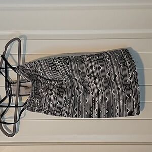 535 Ladies Large Tankini Black and Gray